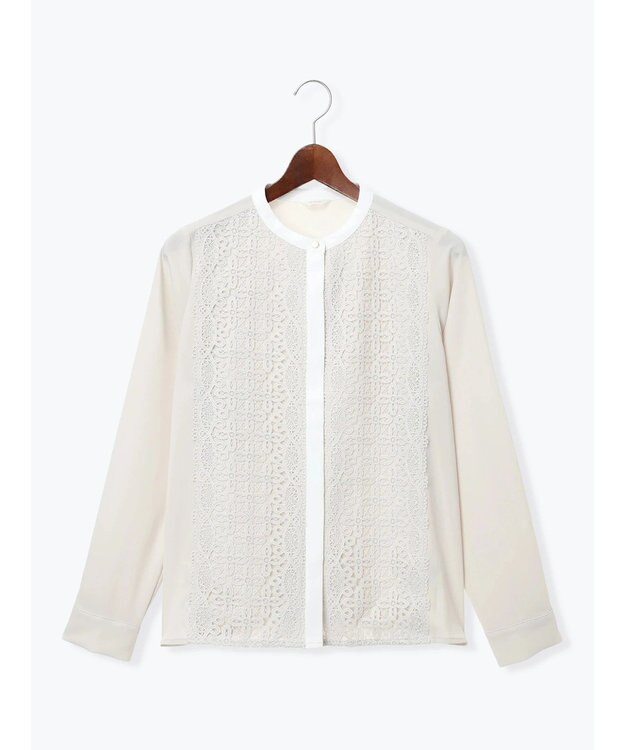 Te chichi 【WEB限定カラーあり】フロントレースブラウス オフホワイト