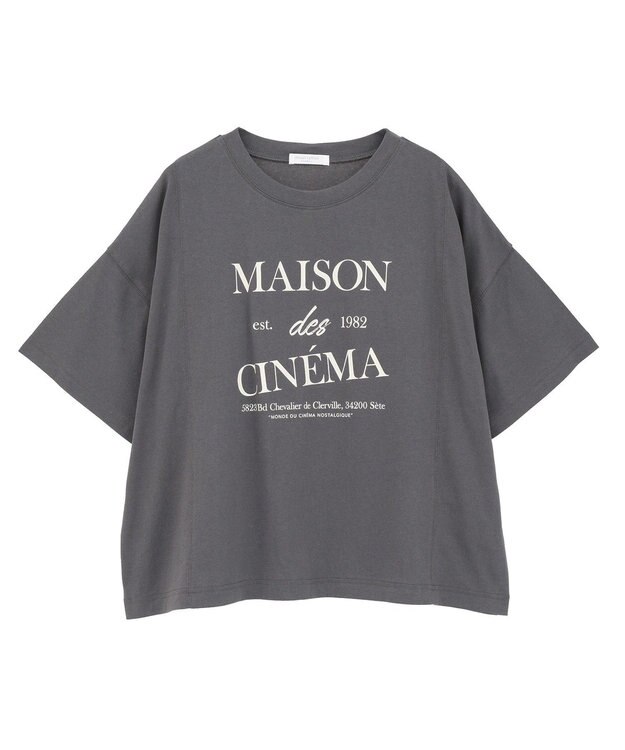 Green Parks アソートロゴ切替Ｔシャツ Charcoal Gray