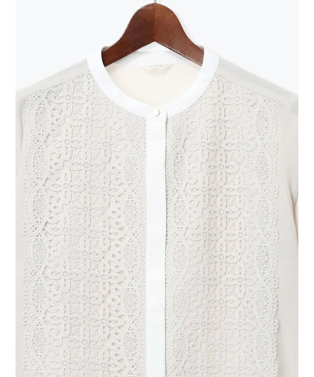 Te chichi 【WEB限定カラーあり】フロントレースブラウス グレー