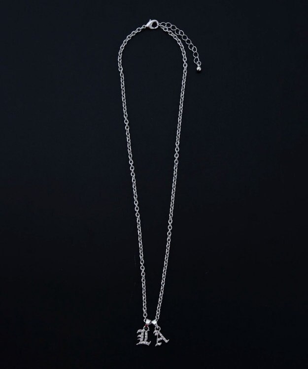 WEGO Mラインストーンダブルモチーフネックレス 柄3