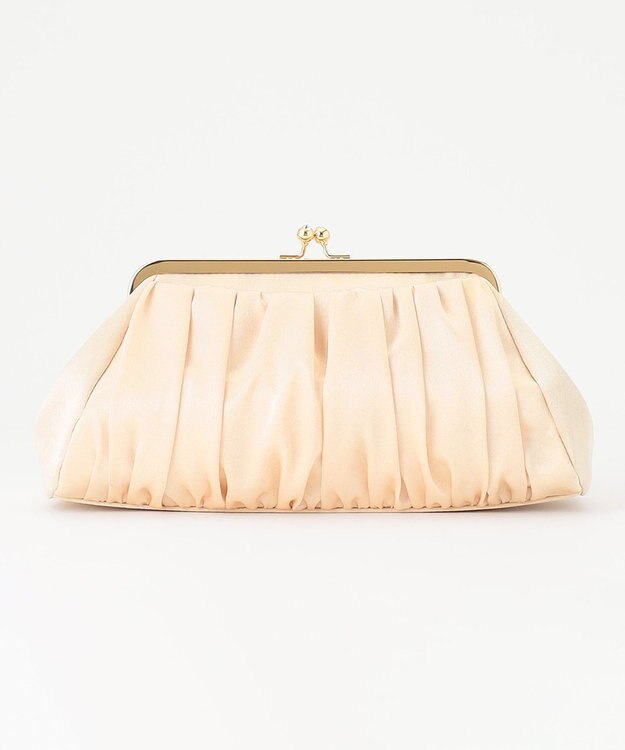 ANY SIS 【2WAY】サテンギャザーパーティ バッグ ゴールド系