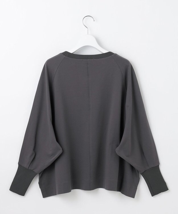 自由区 L 【セットアップ対応・洗える】エアーポンチ カットソー チャコール