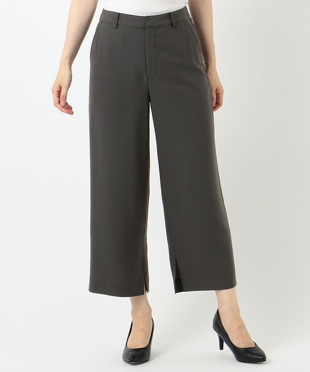 J.PRESS LADIES 【洗える】リラクシオンツイル パンツ グレー系