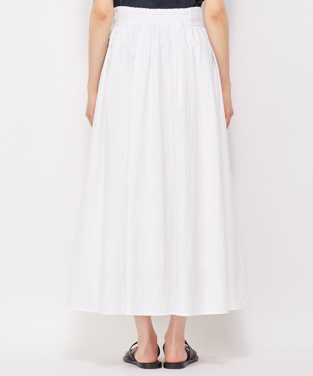 uncrave 【撥水・UVカット・接触冷感】プルーフナイロン フレアスカート ホワイト