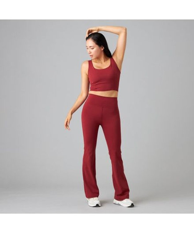 Chacott Chacott BALANCE Boost フレアパンツ ワインレッド