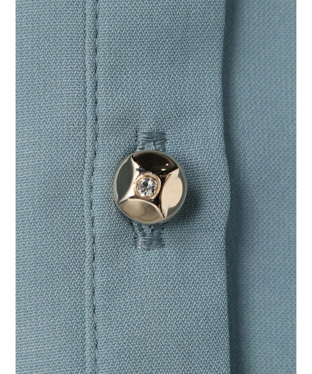 Green Parks ・ＥＬＥＮＣＡＲＥ　ＤＵＥ　イロイロ釦ドルマンブラウス Sax