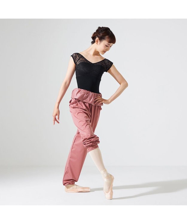 Chacott ストレッチスキンサウナロングワンピース アンティックローズ