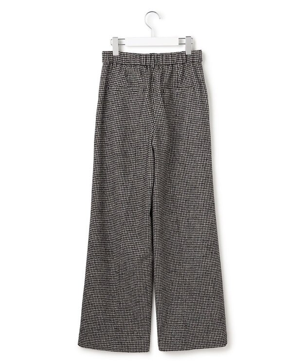 23区 L ループミックスツイード ワイド パンツ モノトーン