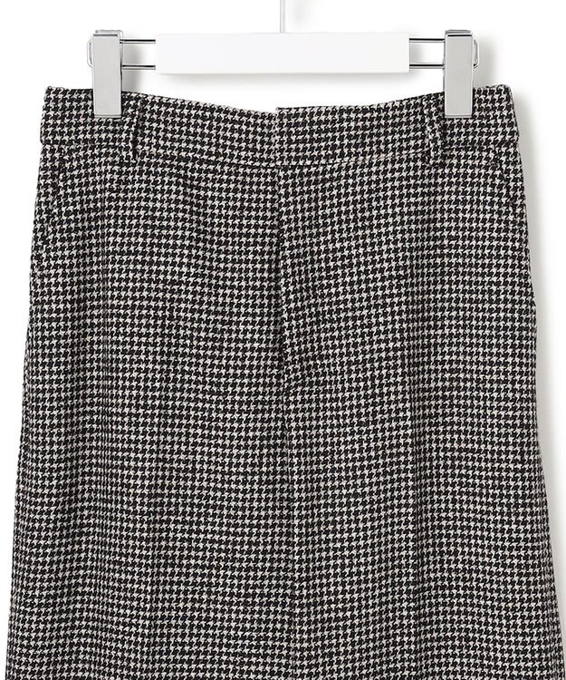 23区 L ループミックスツイード ワイド パンツ モノトーン