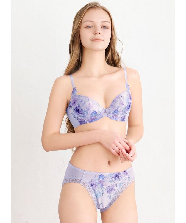 WACOAL ショーツ 【ハグするブラ】 BXB478とペア はきこみ丈あさめ やわらかく伸びる(バック) レディース PXB178 /ワコール パープル