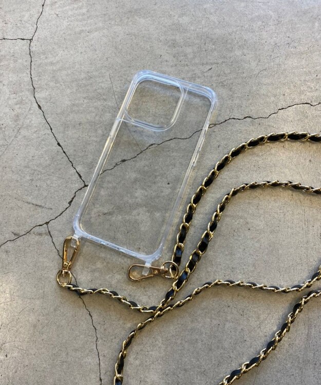 WEGO ストラップホール付きクリアiphoneケース 柄8