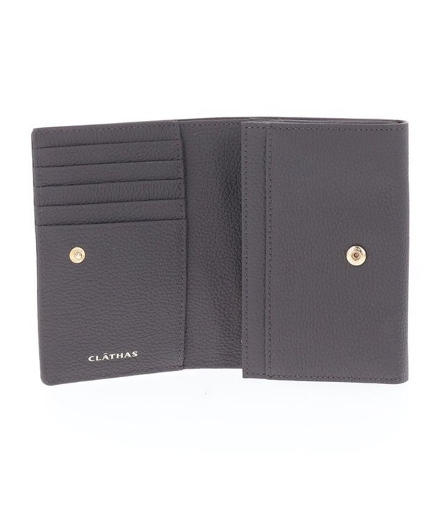 CLATHAS ブルトン 二つ折り財布 ダークグレー