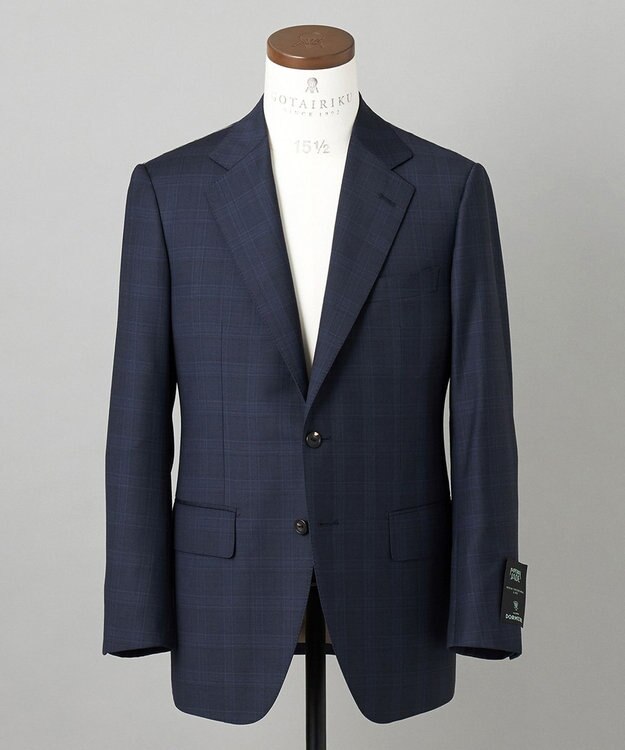 GOTAIRIKU GOLD LABEL/WEB&一部店舗限定【DORMEUIL/ドーメル】インペリアルジェイド 通年スーツ(ネイビー) ネイビー系4