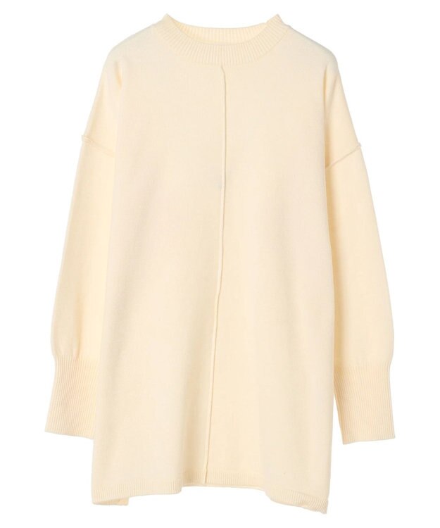 Green Parks もちやわ　ニットチュニック Off White