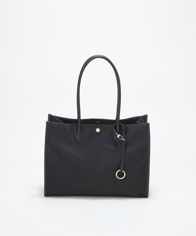 TOPKAPI 【Breath TOPKAPI】PRIM プリム ナイロン スクエア トートバッグ チャーム付き　A4 / 軽量 ブラック