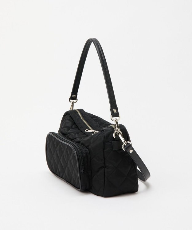 russet 【2025AW新作】キルティング横長2WAYショルダーバッグ(SF-258) Black