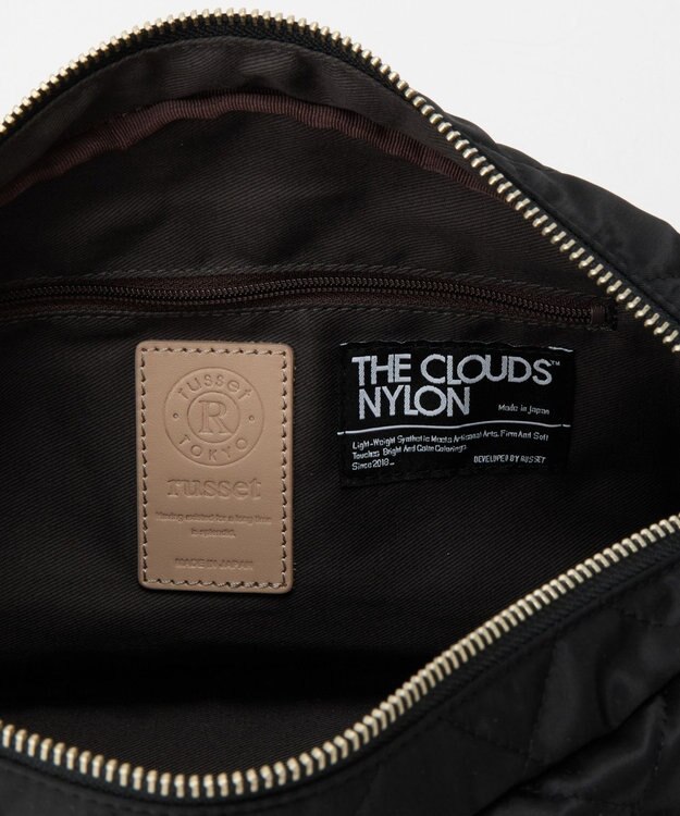 russet 【2025AW新作】キルティング横長2WAYショルダーバッグ(SF-258) Black