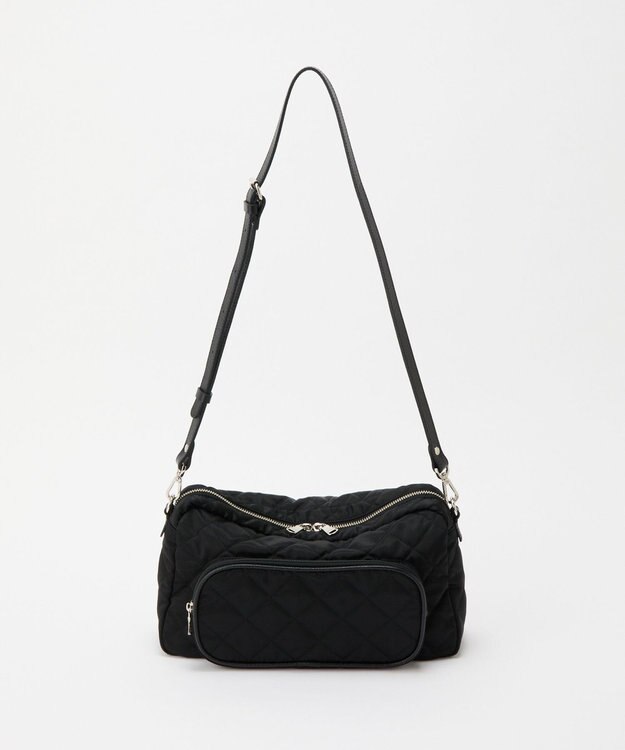 russet 【2025AW新作】キルティング横長2WAYショルダーバッグ(SF-258) Black