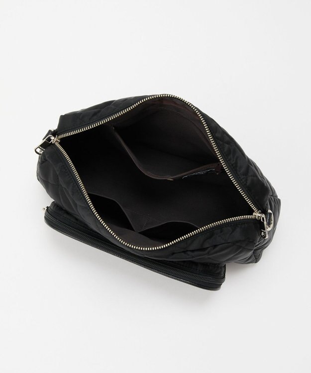 russet 【2025AW新作】キルティング横長2WAYショルダーバッグ(SF-258) Black