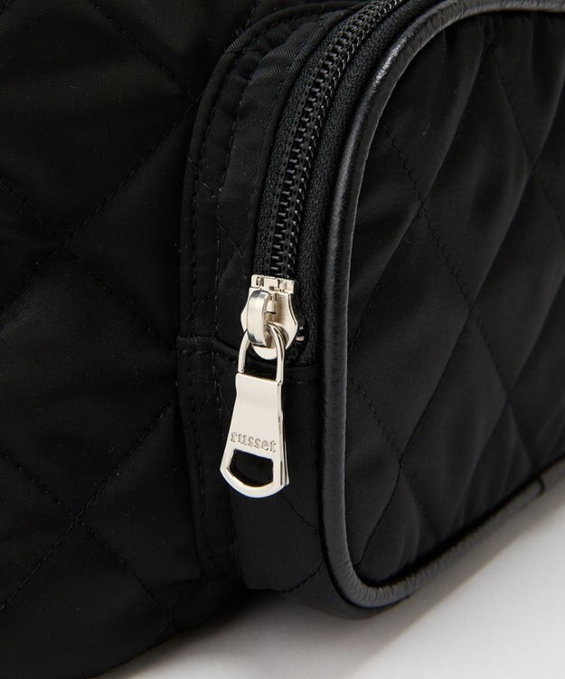 russet 【2025AW新作】キルティング横長2WAYショルダーバッグ(SF-258) Black