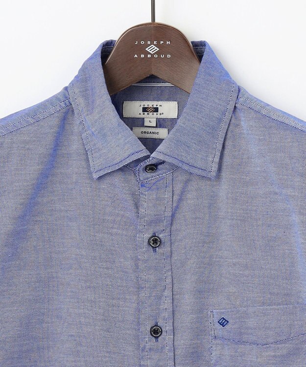 JOSEPH ABBOUD 【オリジナルオーガニック使用】JOE COTTON ストレッチオックス シャツ サックスブルー系
