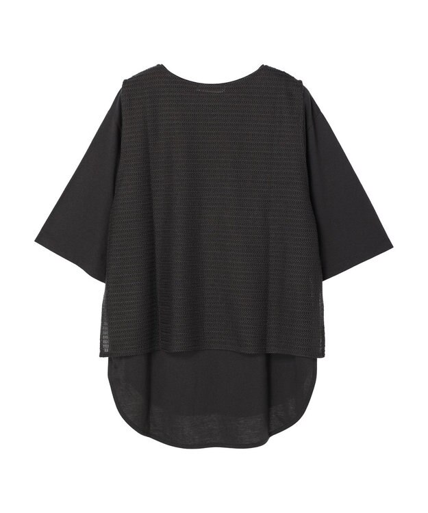 Green Parks ＳＥＴ２点　メッシュベスト＋半袖カットチュニック Gray