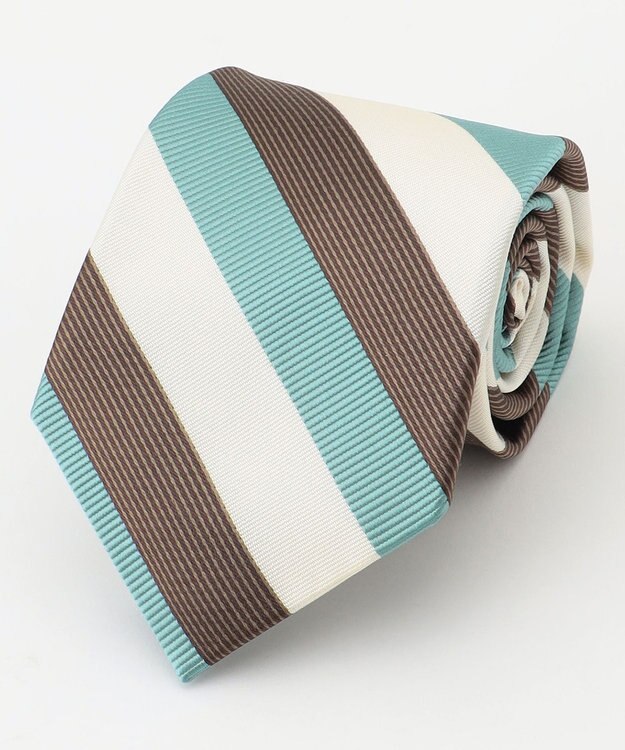 J.PRESS MEN 【STRUCTURE MIX COLLECTION】レジメンタル ネクタイ ブラウン系1