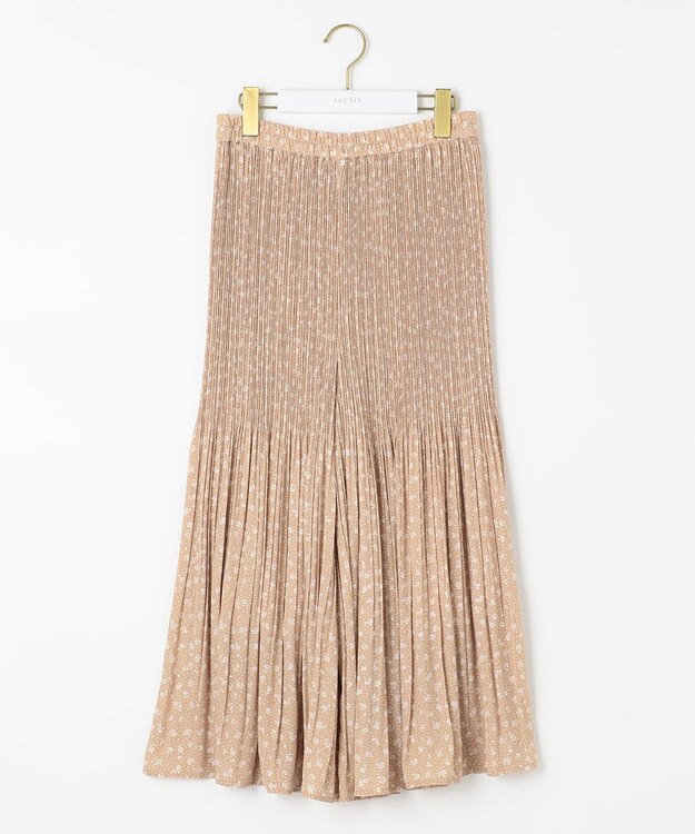 ANY SIS 【洗える】イージープリーツ スカーチョ ベージュ系