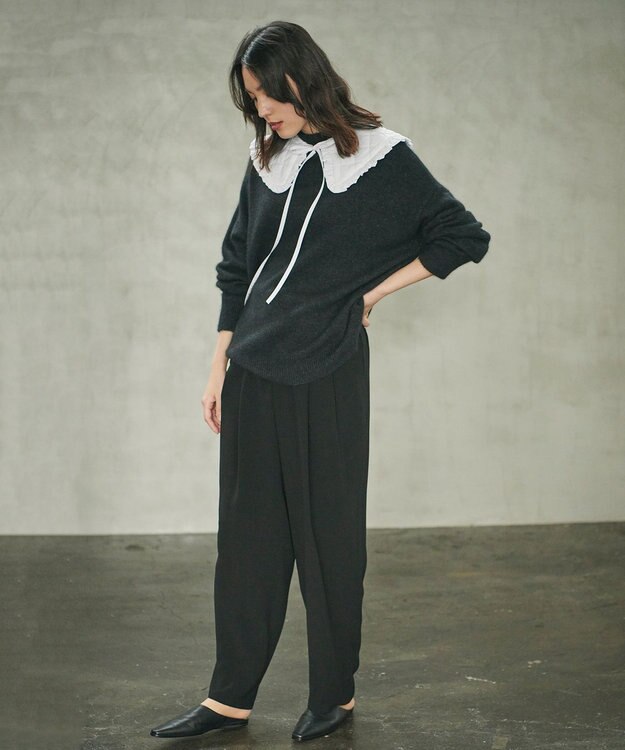 #Newans LILY/ キルティング付け襟 ホワイト系