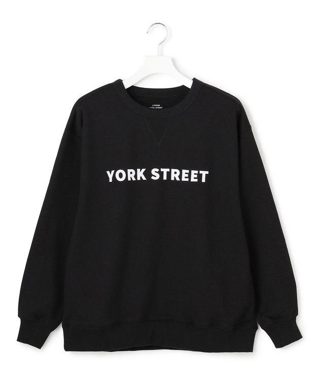 J.PRESS YORK STREET 【UNISEX】裏毛ベーシックロゴ スウェット ブラック系