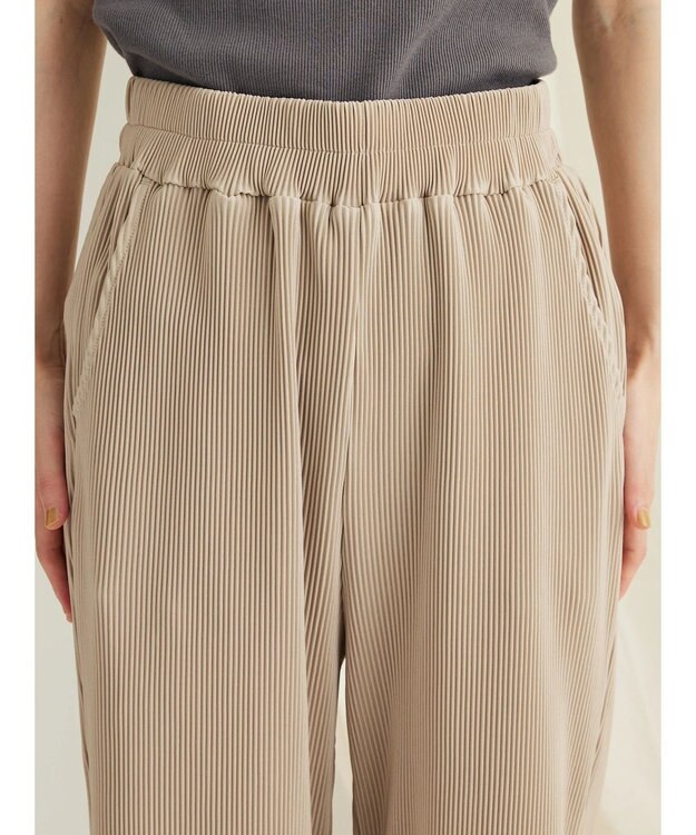 CRAFT STANDARD BOUTIQUE カットプリーツパンツ Beige