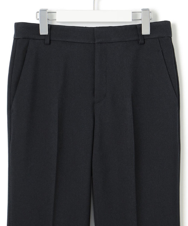 23区 【洗える】ウールライクカルゼ テーパード パンツ ネイビー系