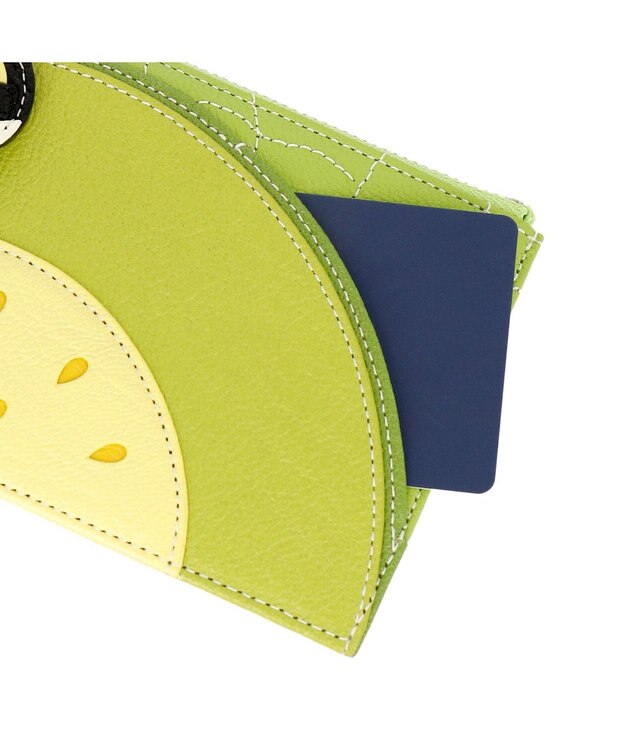 IBIZA フルータス　やぎ革　マルチケース（メロン） 黄緑