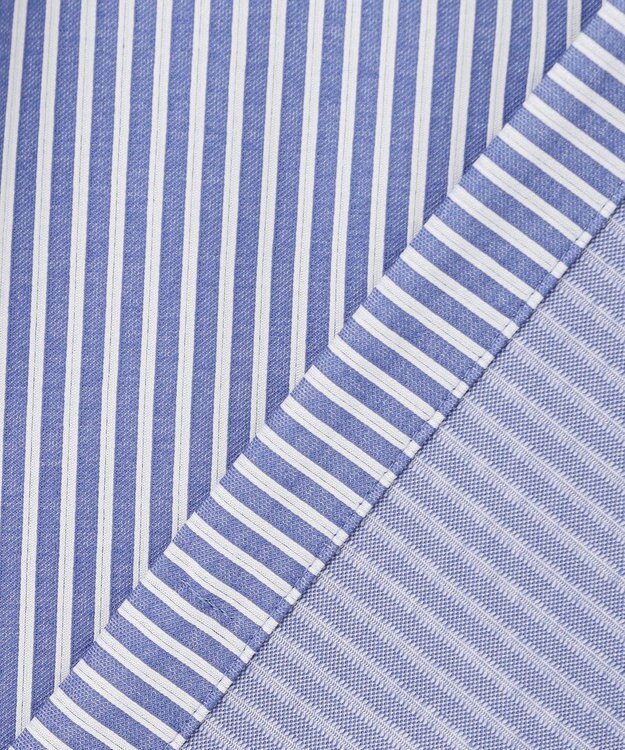 J.PRESS LADIES Jカミーチェストライプ シャツカラー カットソー ネイビーストライプ系