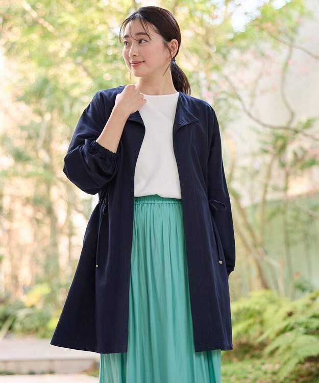 ANY L ドロストピケカーディガン ネイビー