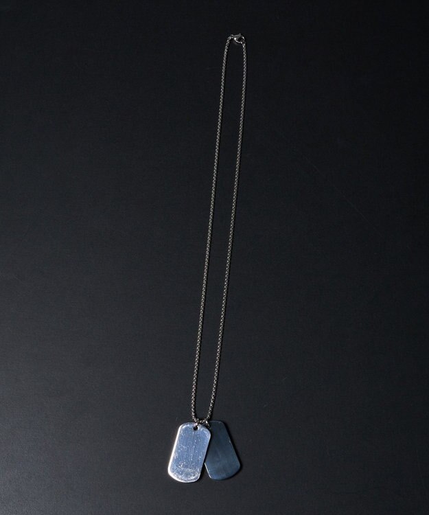 WEGO MWプレートネックレスST ブラック