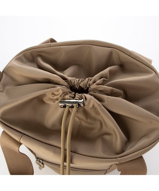 UNBILLION カシュカシュ cachecache / ドローコードナイロントートバッグ ベージュ