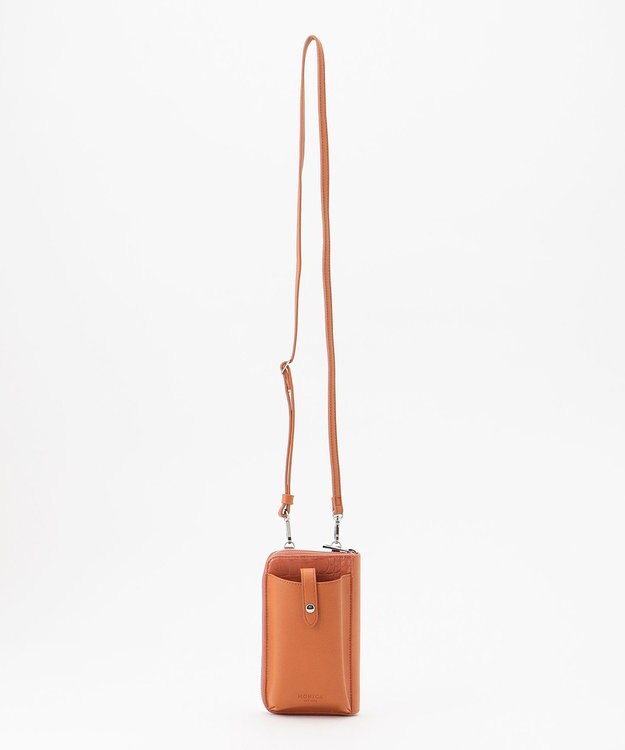 LA BAGAGERIE 【MONICA】バイカラー スマホショルダー オレンジ