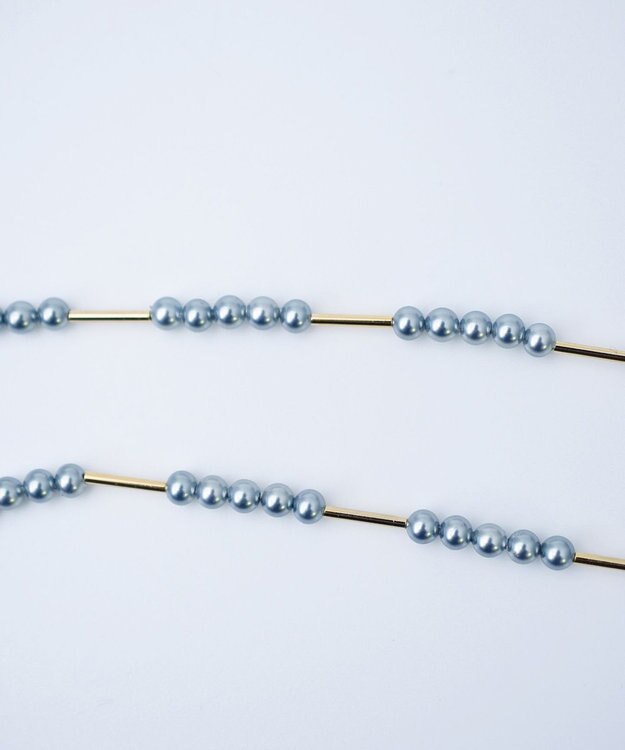 monshiro ハナミズキリーフネックレス ゴールド×グレー