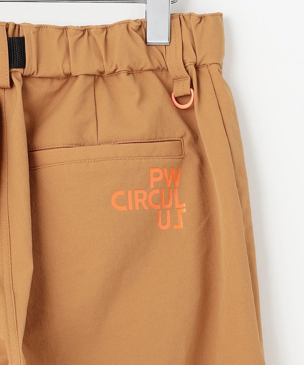 PW CIRCULUS 【裾スピンドル付 / 伸縮性あり 】【MEN】ベルト付 ヘムスピンドルパンツ ベージュ系