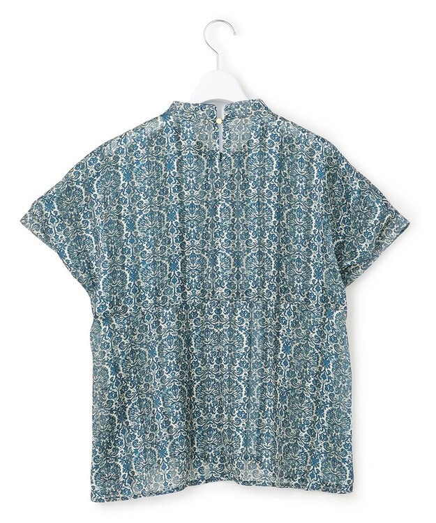 J.PRESS YORK STREET 【WOMEN】オリジナルタイルプリント ブラウス ネイビー系5