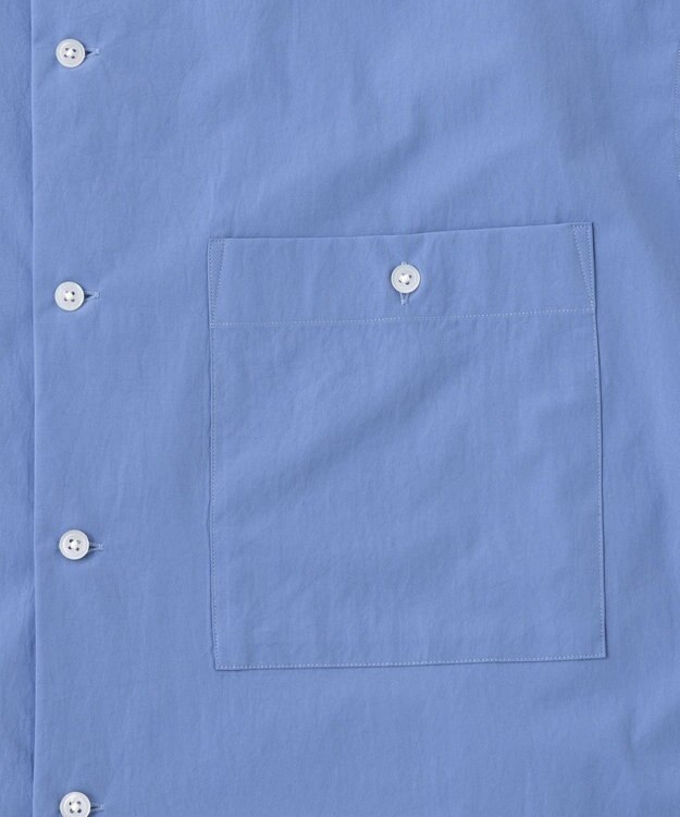 UNFILO MENS 【男女兼用】コンフォート カジュアル ワイドシャツ [24年秋冬商品] スモーキー ブルー