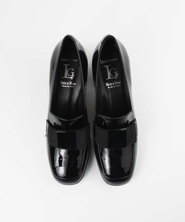 BONTRE 【LucaGrossi/ルカグロッシ】エナメルリボンパンプス/CH840-VA ブラック