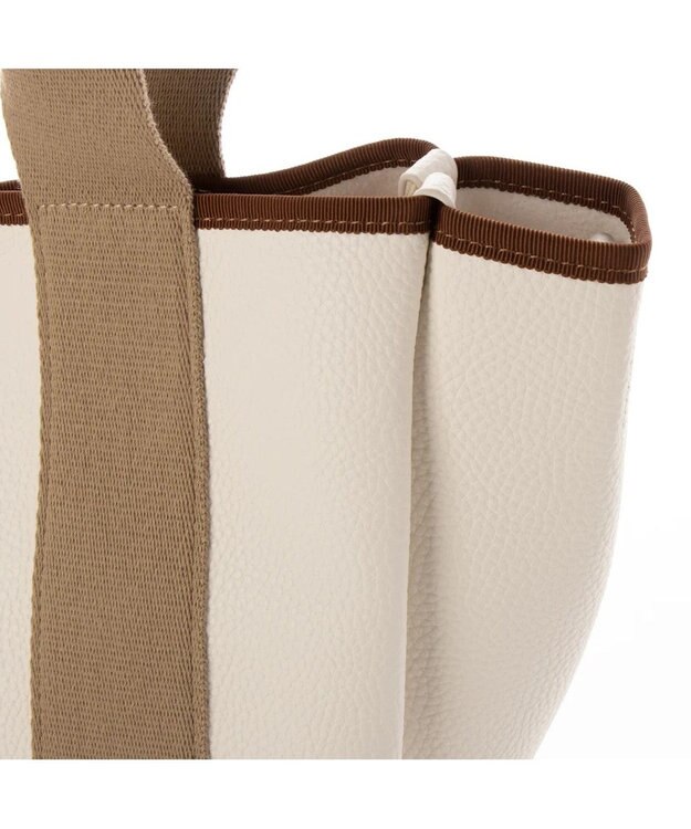 UNBILLION cachecache 太ショルダー付き2wayテープトートバッグ アイボリー