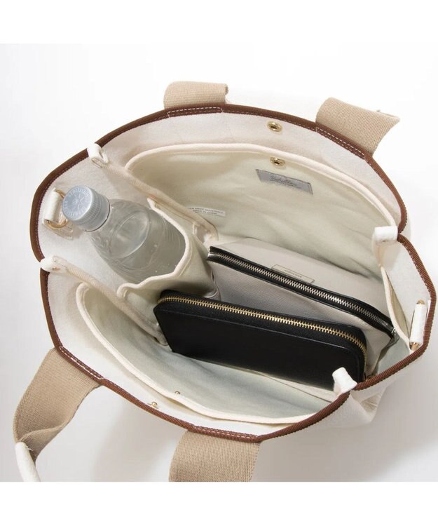 UNBILLION cachecache 太ショルダー付き2wayテープトートバッグ アイボリー