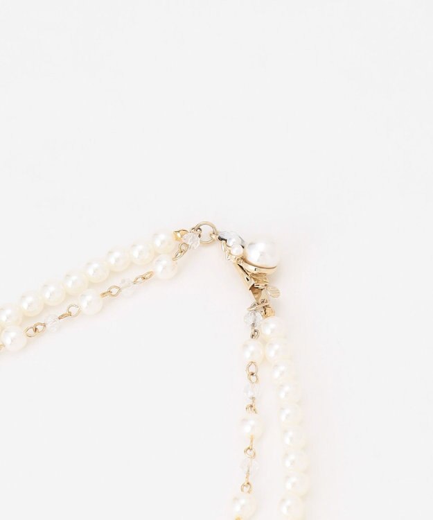 ANY SIS パール調2連 ネックレス キスカ