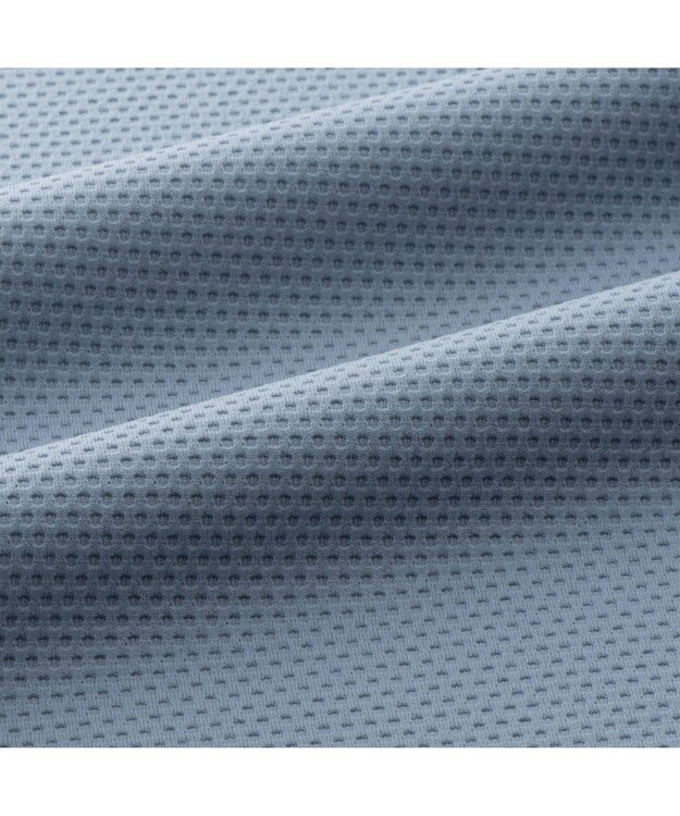 ZERO HALLIBURTON 【吸水速乾・抗菌防臭】 ダブルリブモックネックTシャツZHG-M5S5b 82950 ライトブルー