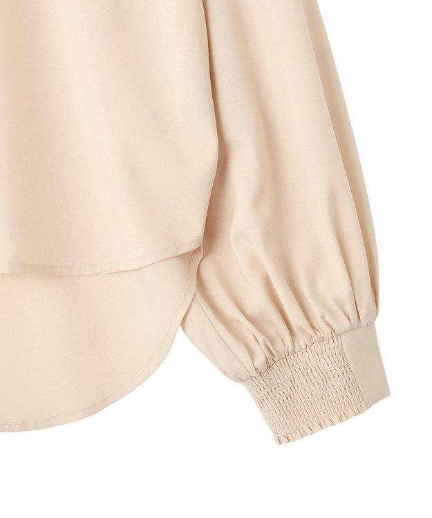 YECCA VECCA 2wayボリューム袖ブラウス Pink Beige