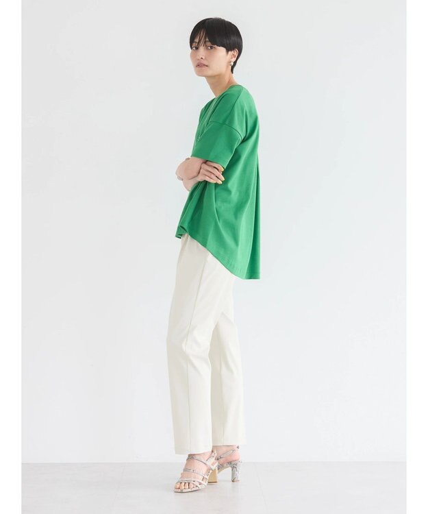 AMERICAN HOLIC 接触冷感バックタックポンチプルオーバー Green