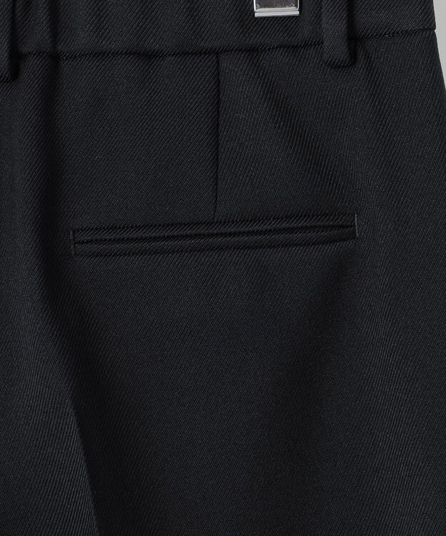 23区 【洗える】ウールライクカルゼ テーパード パンツ ネイビー系